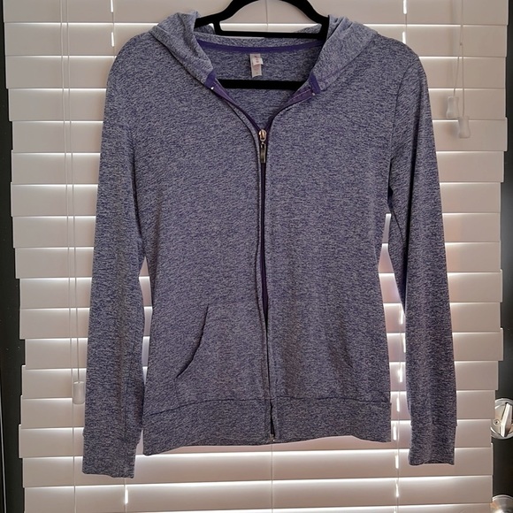 Reserved Jackets & Blazers - Super cute and casual soft purple zip up hoody! 🛍️🛍️